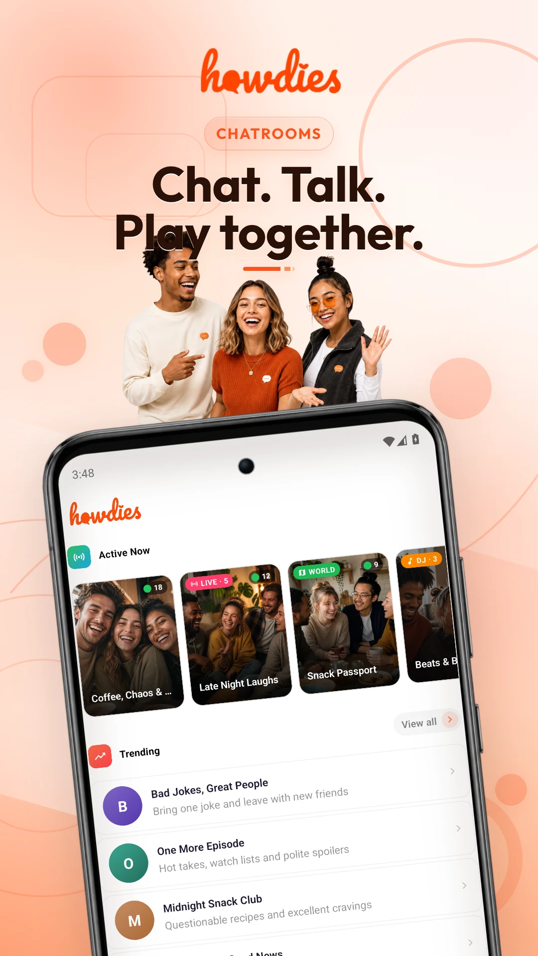 Howdies: Voice Chat & Games screenshot